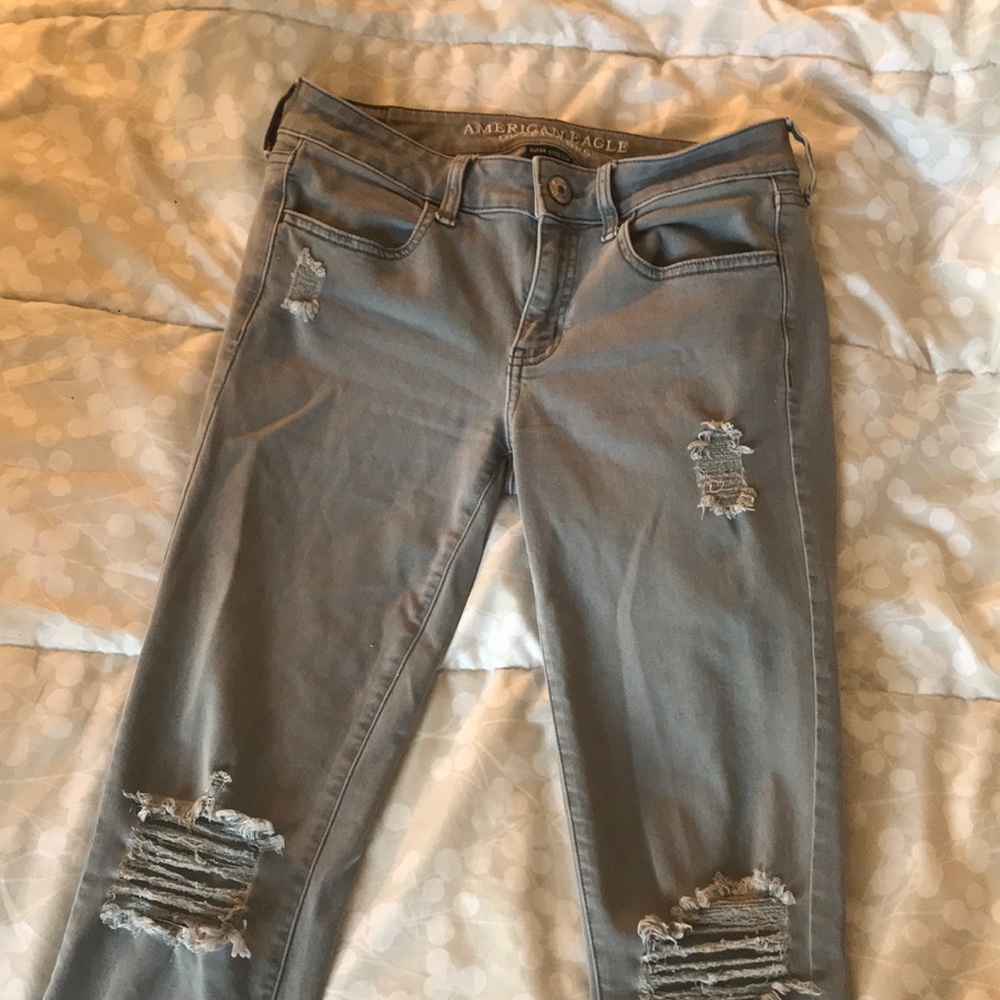 American eagle gray jeans